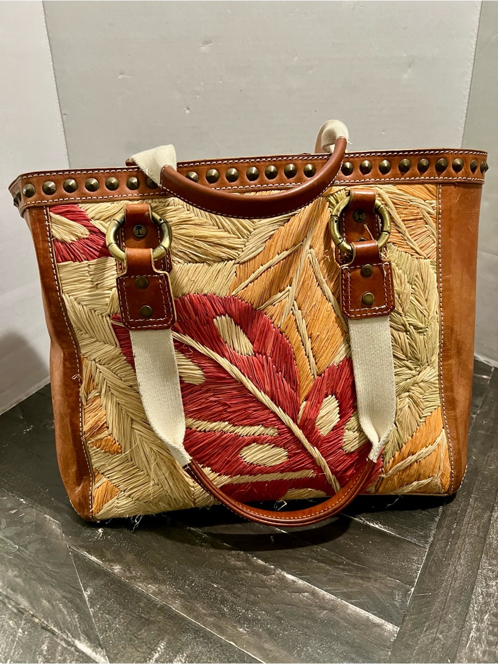 Tony Bahama Leather Large Bag